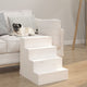 VIDAXL PET -Treppe 40x49x47 cm Festkiefer weiß