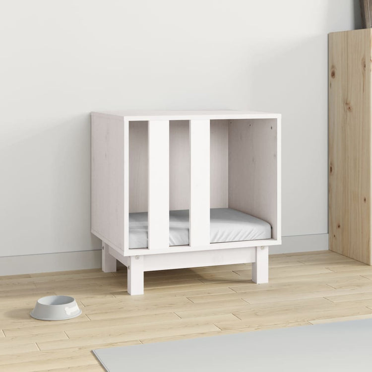 Vidaxl Hund Loft 50x40x52 cm Festkiefer weiß