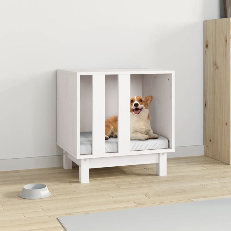 Vidaxl Hund Loft 50x40x52 cm Festkiefer weiß