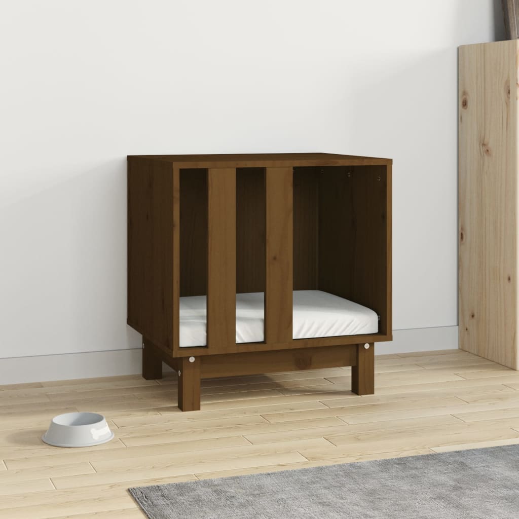 Vidaxl Dog Loft 50x40x52 cm Festkiefer Honig braun
