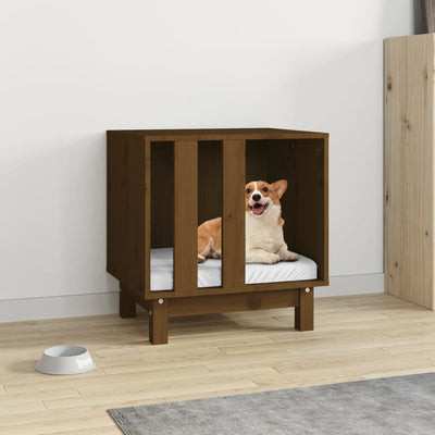 Vidaxl Dog Loft 50x40x52 cm Festkiefer Honig braun
