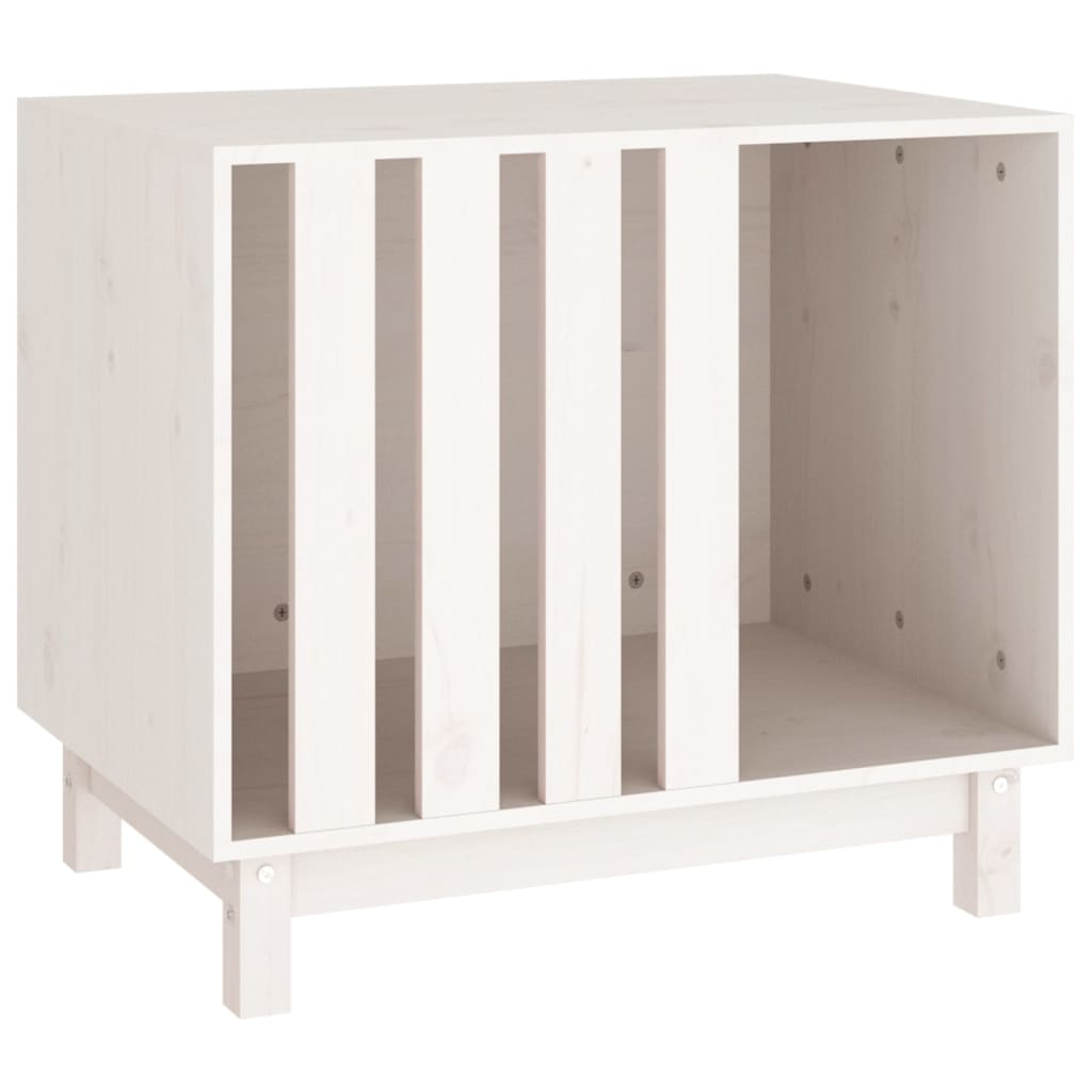 Vidaxl Hund Loft 70x50x62 cm Festkiefer weiß