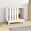 Vidaxl Hund Loft 70x50x62 cm Festkiefer weiß