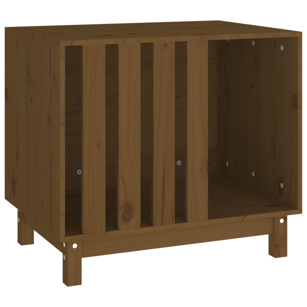 Vidaxl Hund Loft 70x50x62 cm Festkiefer Honigbraun