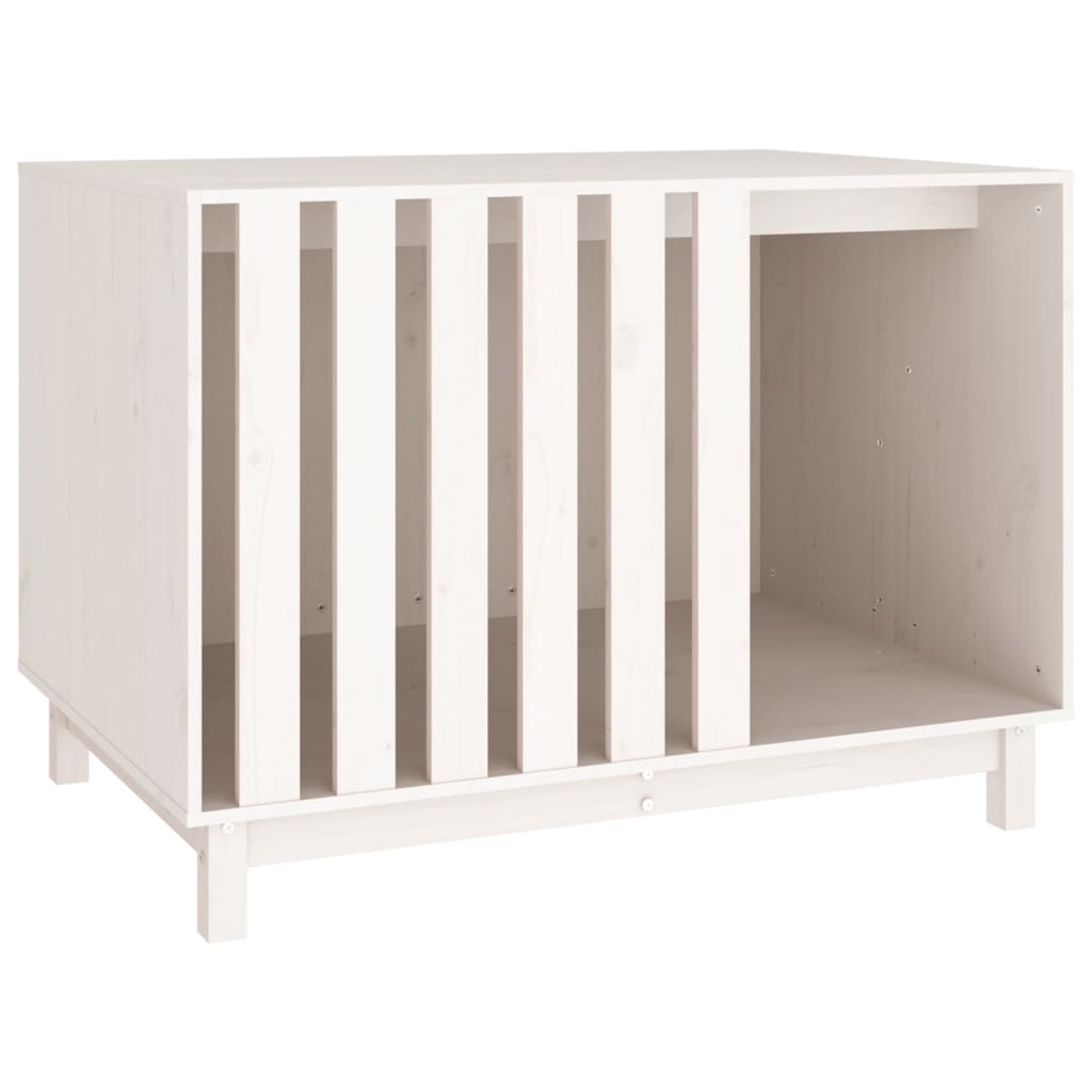 Vidaxl Hund Loft 100x70x72 cm Festkiefer weiß