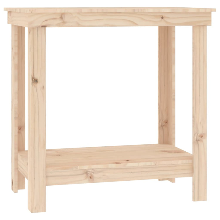 Vidaxl Workbench 80x50x80 cm Festkiefer