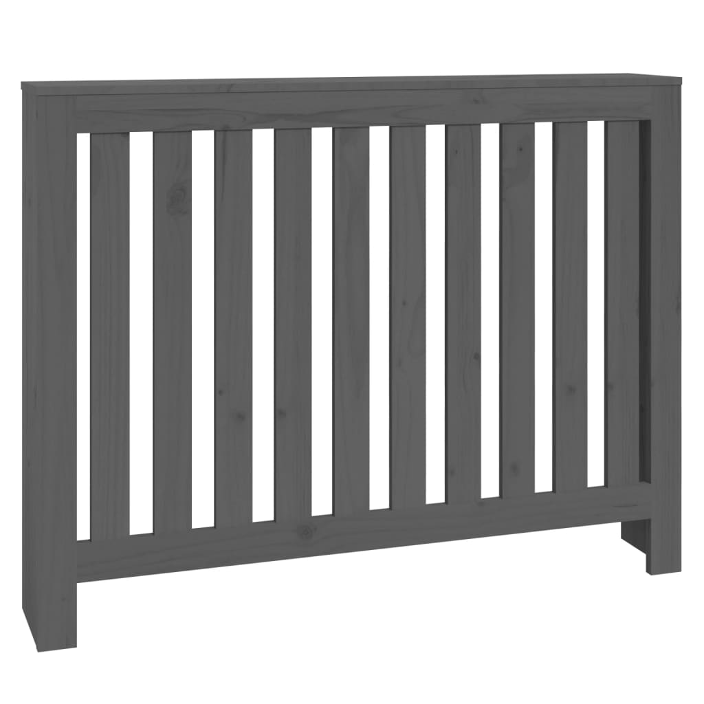 VIDAXL -Radiatorkonstruktion 108,5 x 19 x 84 cm Festkiefer Holz grau