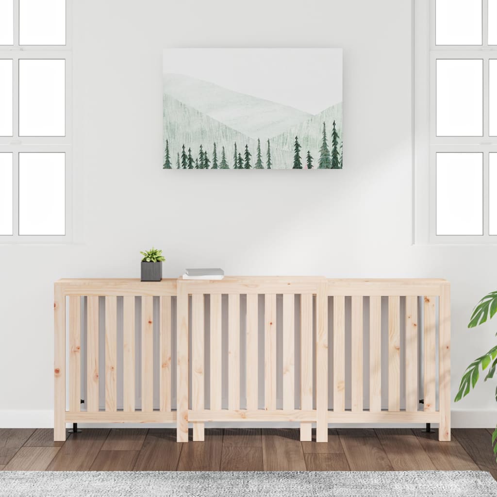 VIDAXL -Radiatorkonstruktion 210x21x85 cm Festkiefer
