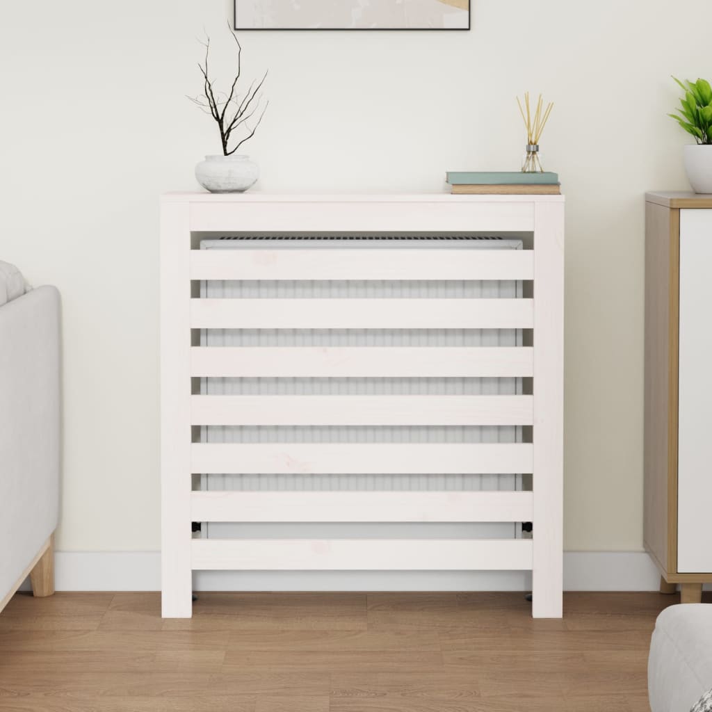VIDAXL -Strahlungskonstruktion 79,5x19x84 cm Festkieferweiß weiß