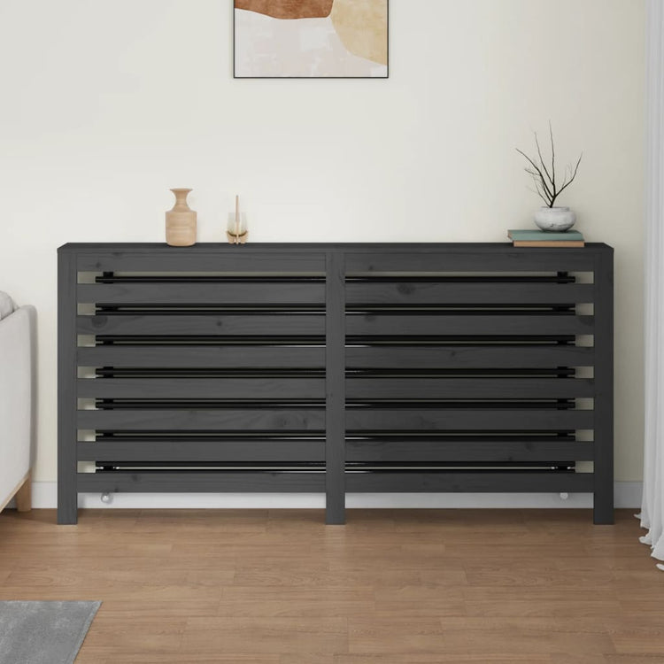 VIDAXL -Radiatorkonstruktion 169x19x84 cm Festkiefergrau