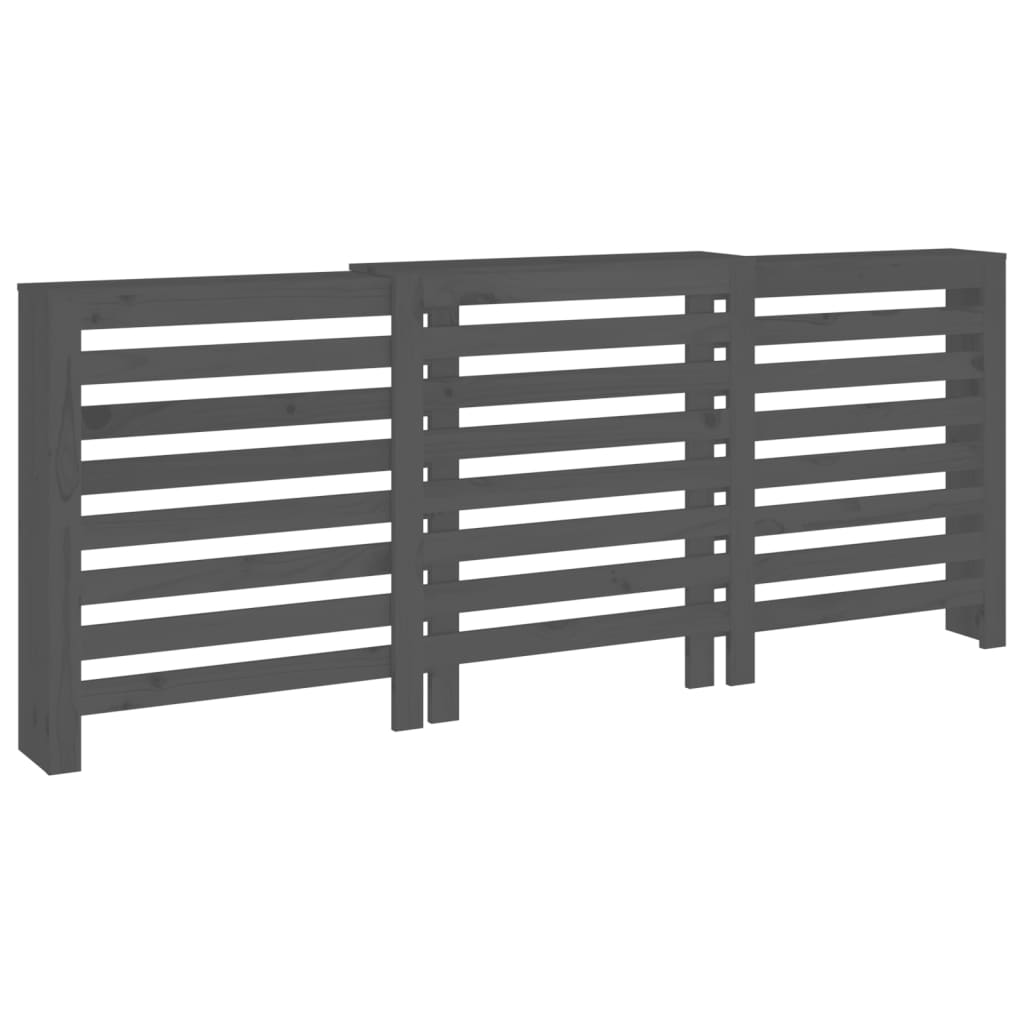 VIDAXL -Radiatorkonstruktion 210x21x85 cm Festkiefergrau grau