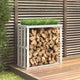Vidaxx Holzscheithalter 108x52x106 cm massives Kiefernholz weiß