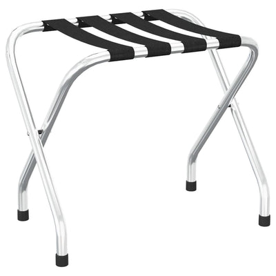 VIDAXL -Gepäckträger 56x40x49 cm Schwarz und Silber