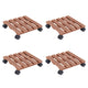 VIDAXL -Pflanzenwagen 4 ST 30x30x7,5 cm HKC Braun