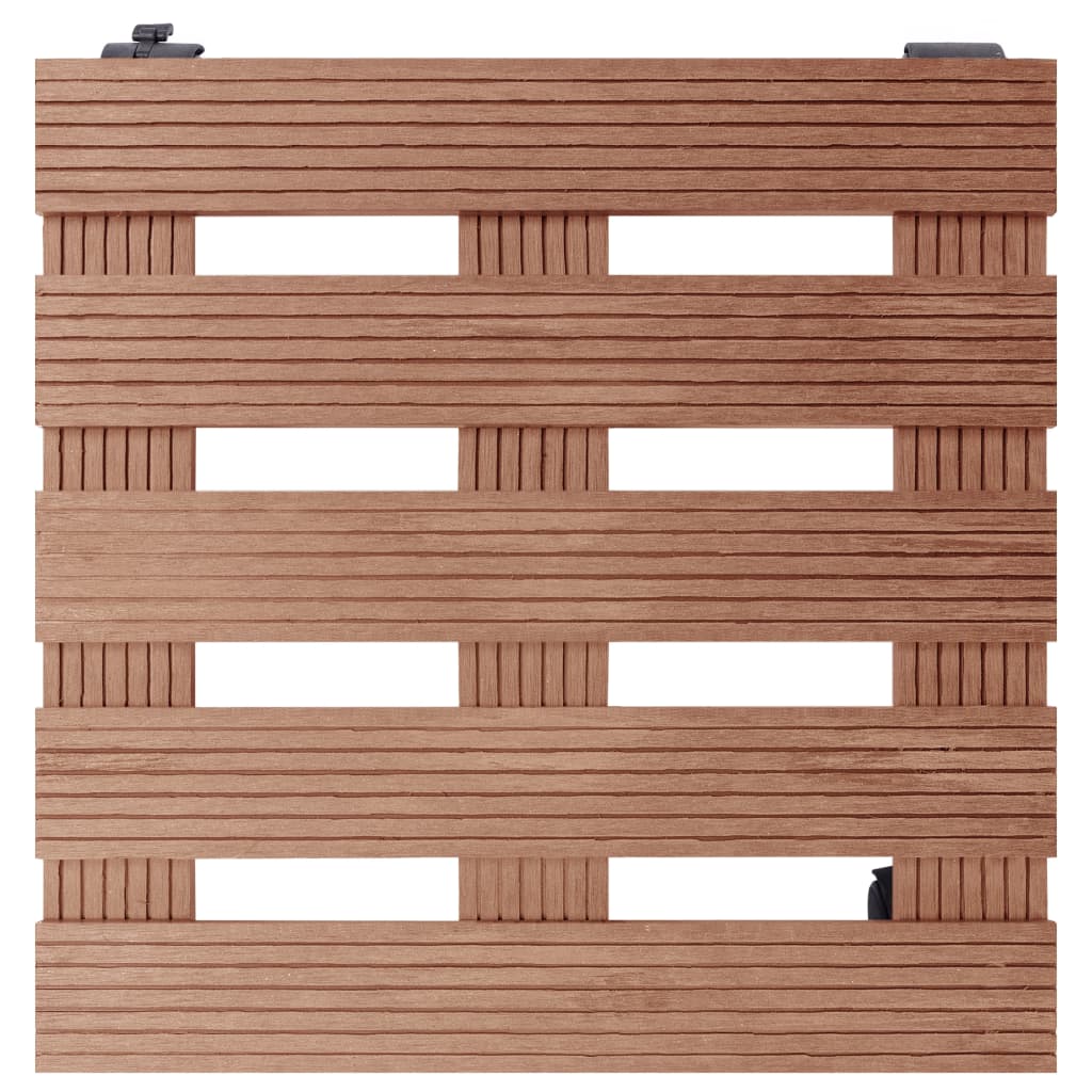 VIDAXL -Pflanzenwagen 4 ST 30x30x7,5 cm HKC Braun
