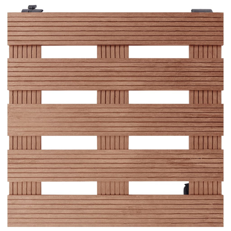 VIDAXL -Pflanzenwagen 4 ST 30x30x7,5 cm HKC Braun