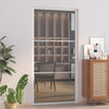 VIDAXL Innenür 102,5x201,5 cm ESG -Glas und Aluminium weiß