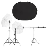Vidaxl Photo Studio Set mit Beleuchtungsset und Hintergrundbildschirm - afbeelding 1
