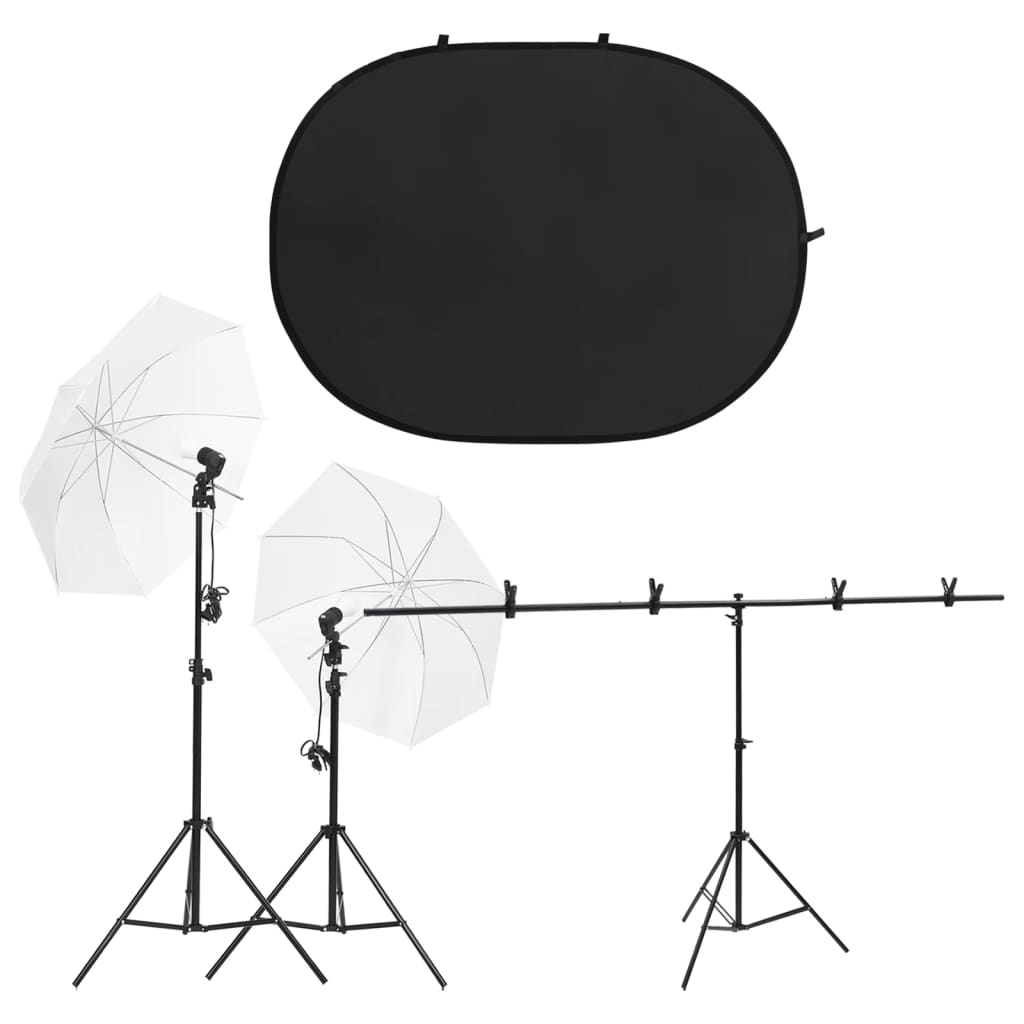 Vidaxl Photo Studio Set mit Beleuchtungsset und Hintergrundbildschirm
