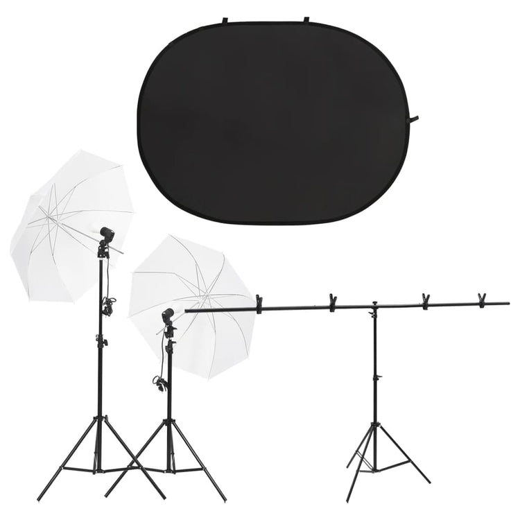 Vidaxl Photo Studio Set mit Beleuchtungsset und Hintergrundbildschirm
