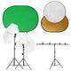 Vidaxl Photo Studio Set mit Lichtsatz, Hintergrundbildschirm und Reflektor