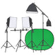 Vidaxl Photo Studio Set mit Beleuchtungsset und Hintergrundbildschirm