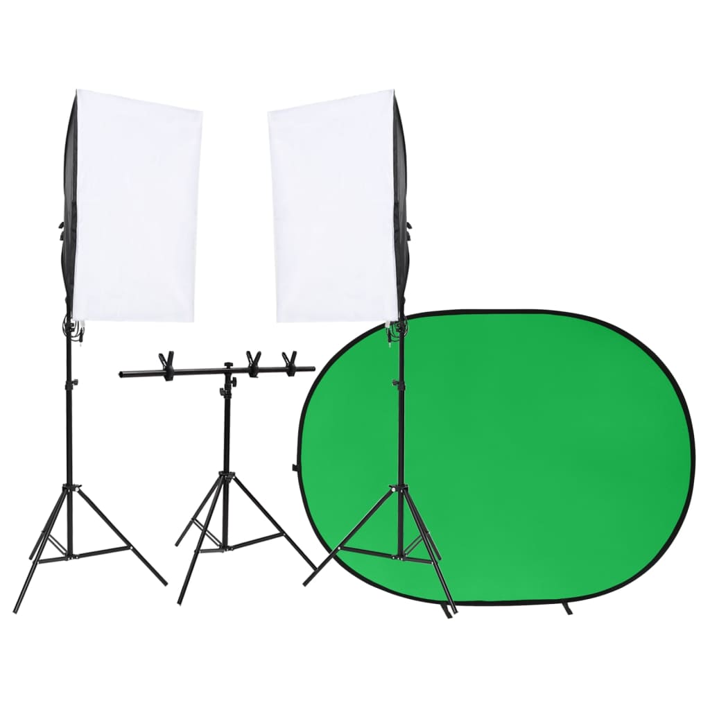 Vidaxl Photo Studio Set mit Beleuchtungsset und Hintergrundbildschirm