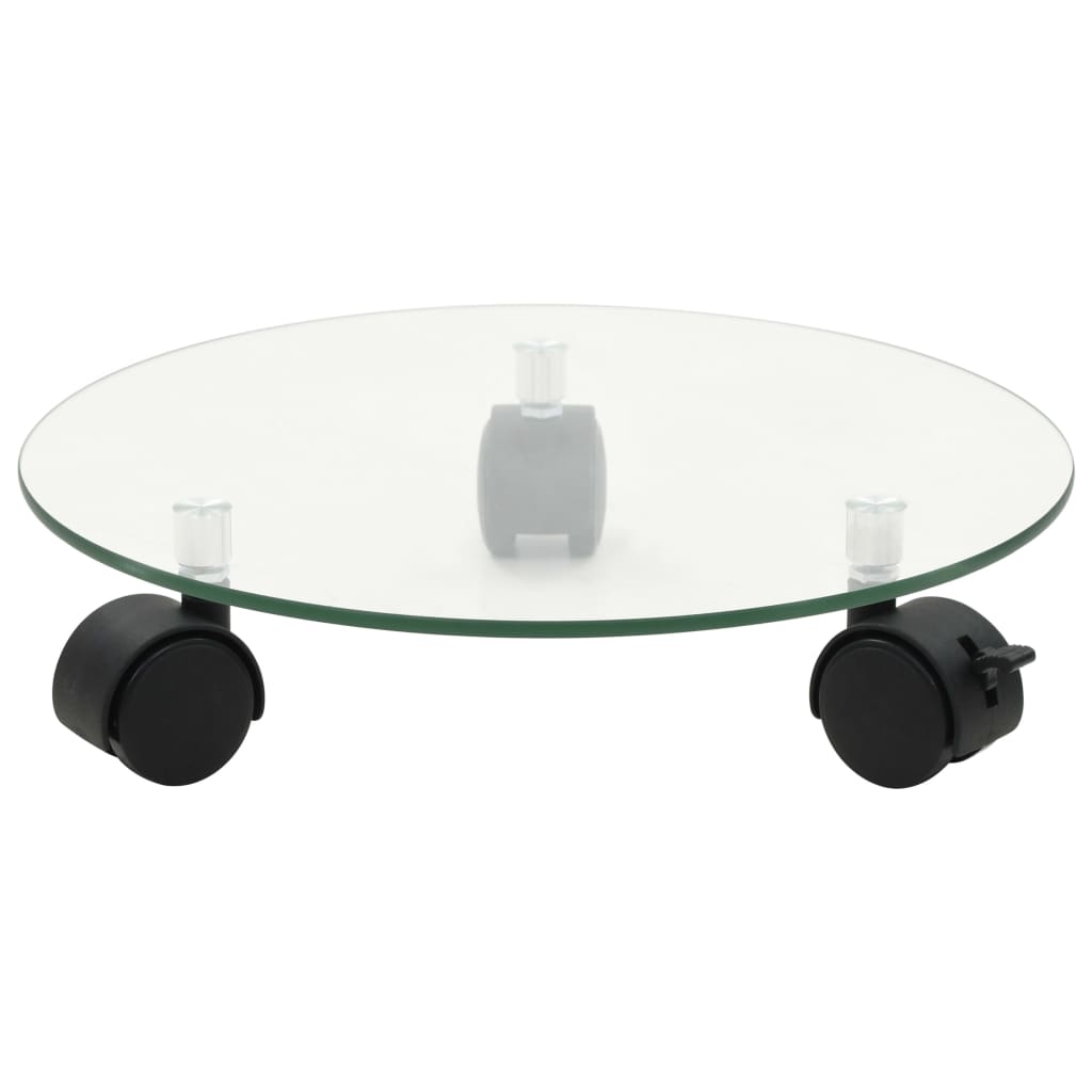 VIDAXL -Pflanzenrollen 4 ST Runde 28 cm gehärtetes Glas