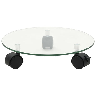 VIDAXL -Pflanzenrollen 4 ST Runde 28 cm gehärtetes Glas