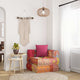 Vidaxl Pouf Modular mit Kissen Patchwork Stoff