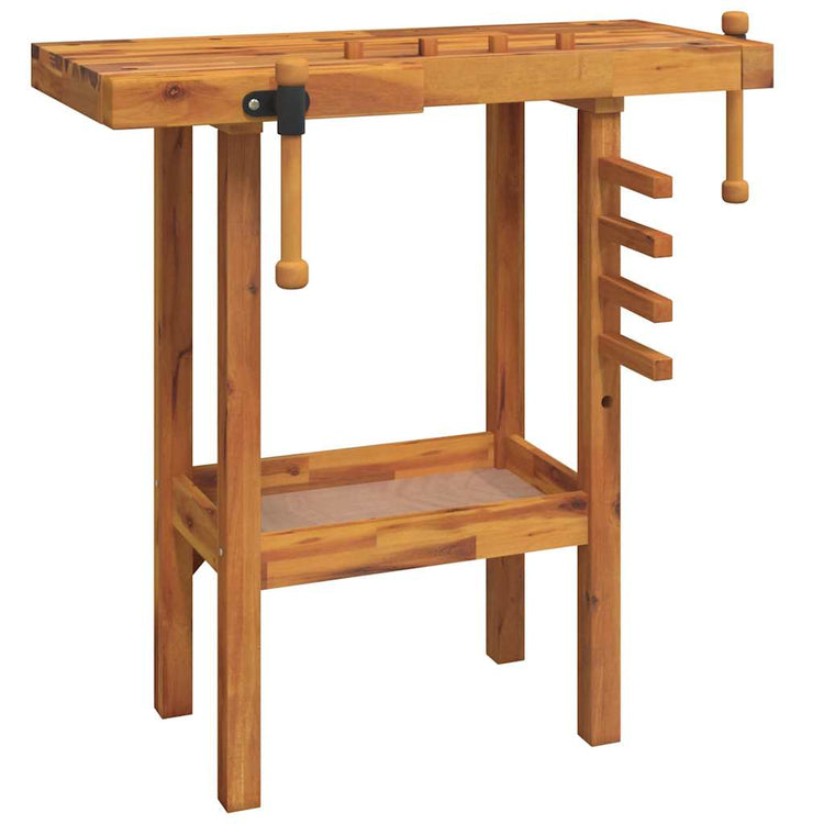 Vidaxl Workbench mit Bankschrauben 92x48x83 cm fester Akaziahout
