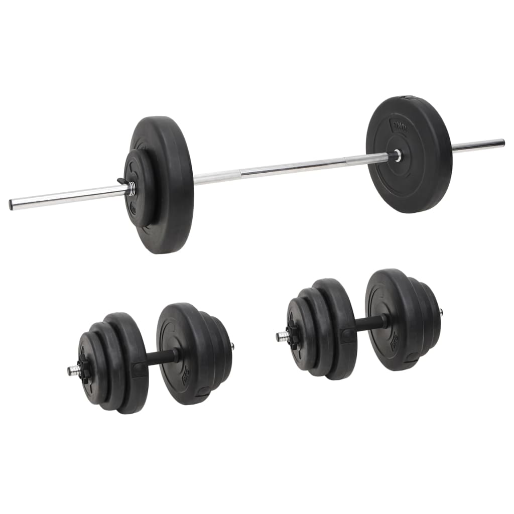 Vidaxl Halkerset mit Gewichten 60 kg