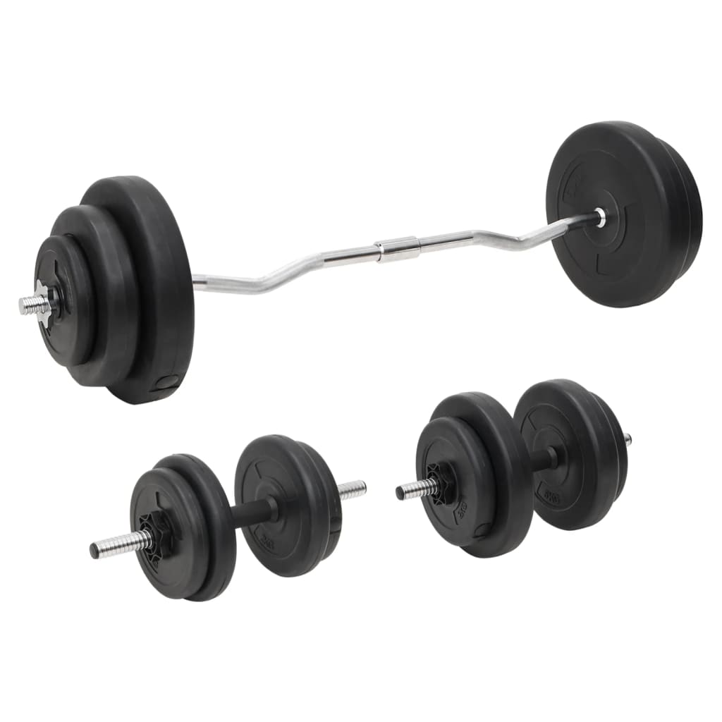 Vidaxl Halkerset mit Gewichten 60 kg
