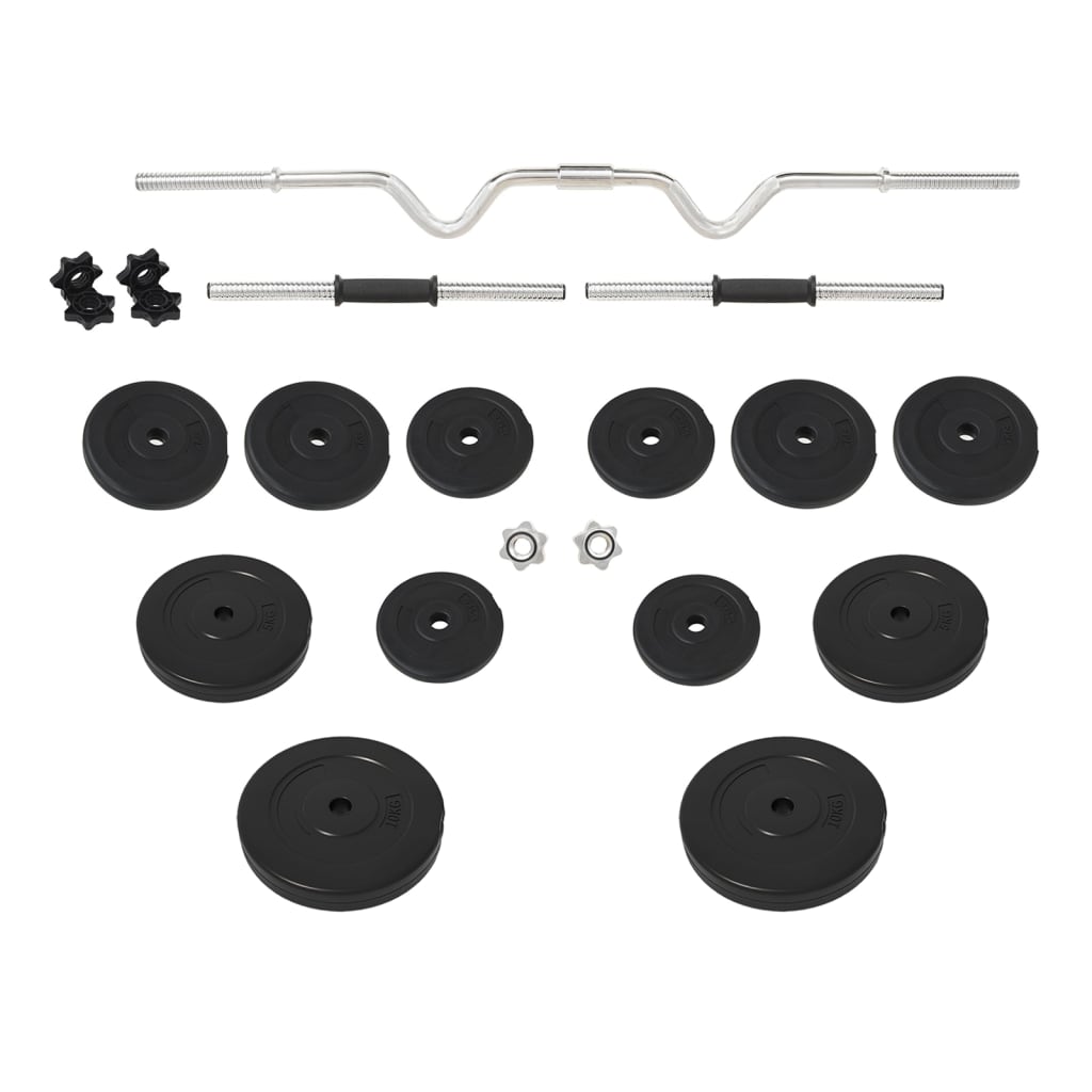 VIDAXL -Halfter -Set mit Gewichten Curl 60 kg