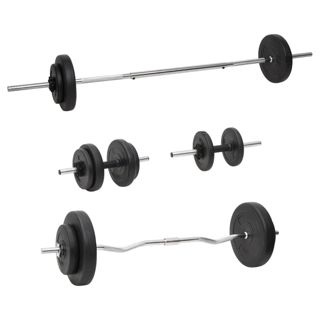 Vidaxl Halkerset mit Gewichten 60 kg