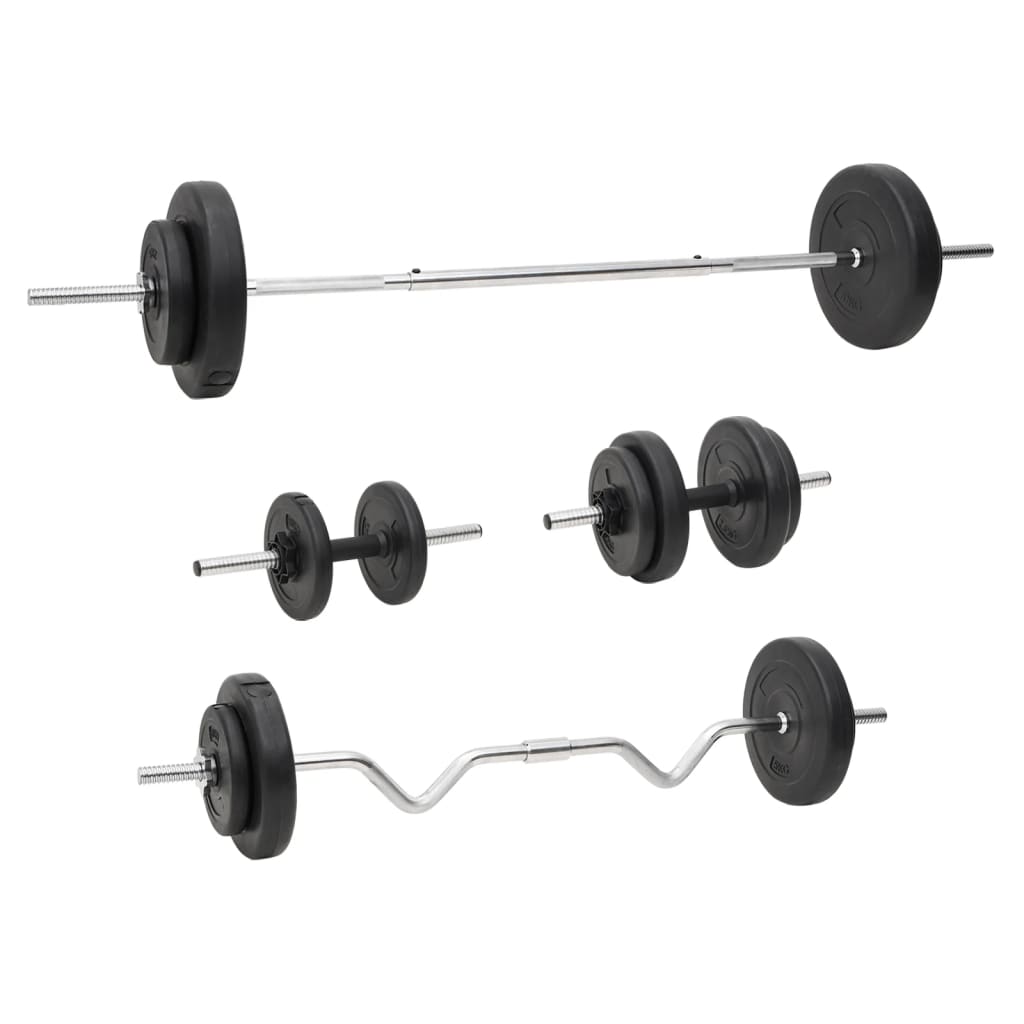 Vidaxl Halkerset mit Gewichten 60 kg