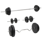 VIDAXL -Halfter -Set mit Gewichten 90 kg - afbeelding 1