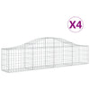Vidaxl Schans Körbe 4 ST Gewölbe 200x30x40 60 cm Eisen