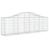 Vidaxl Schans Körbe 3 ST Gewölbe 200x30x60 80 cm verzinktes Eisen