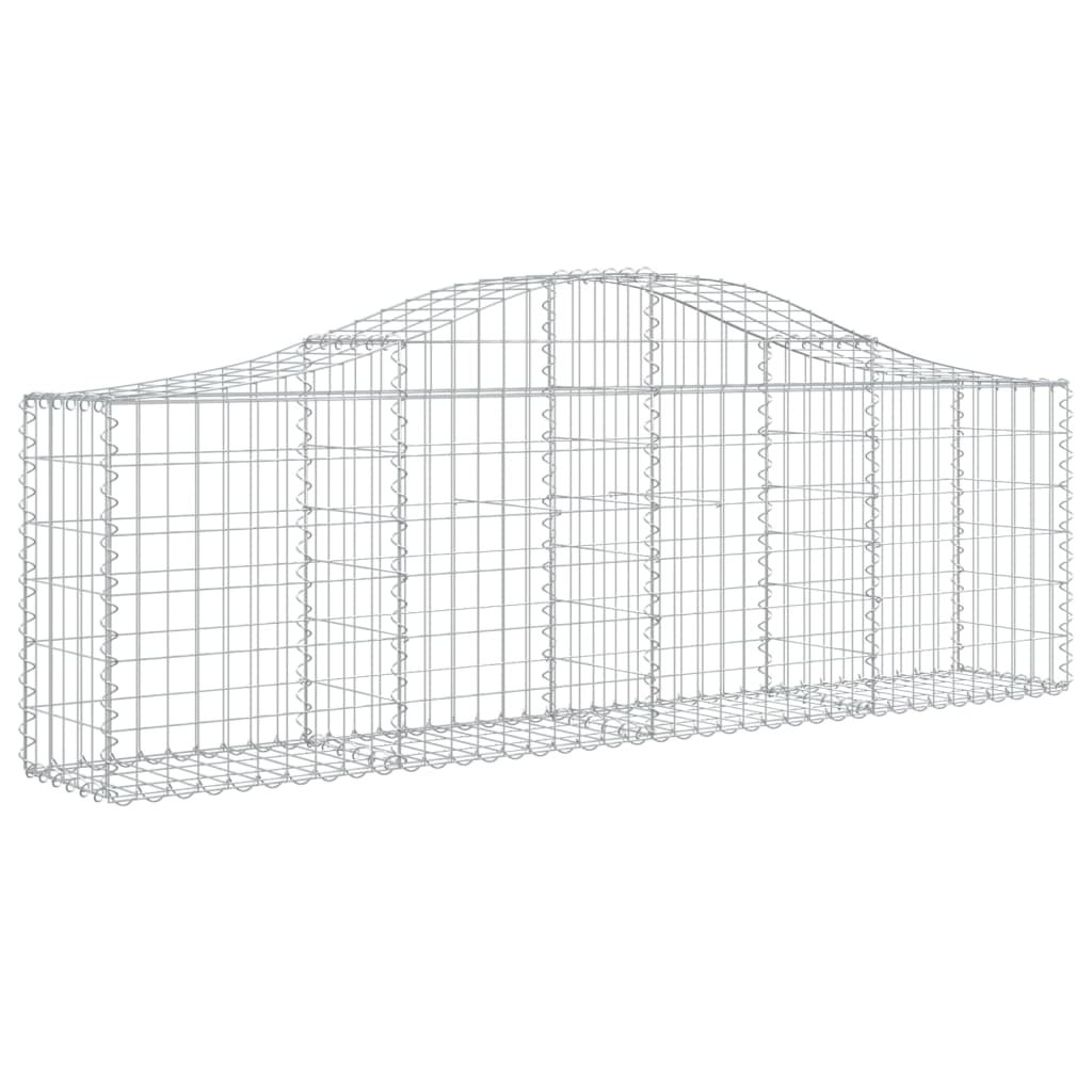 Vidaxl Schans Körbe 7 St. Gewölbe 200x30x60 80 cm verzinktes Eisen