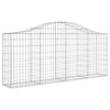 Vidaxl Schans Körbe 4 ST Gewölbe 200x30x80 100 cm verzinktes Eisen