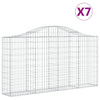 Vidaxl Schans Körbe 7 ST Gewölbe 200x30x100 120 cm Eisen