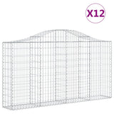 Vidaxl Schans Körbe 12 ST Gewölbe 200x30x100 120 cm Eisen - afbeelding 2