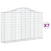 Vidaxl Schans Körbe 7 ST Gewölbe 200x30x120 140 cm Eisen