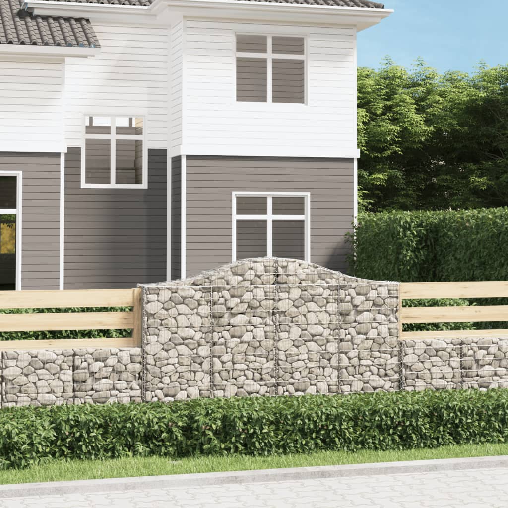 Vidaxl Schans Körbe 8 ST Gewölbe 200x30x120 140 cm Eisen