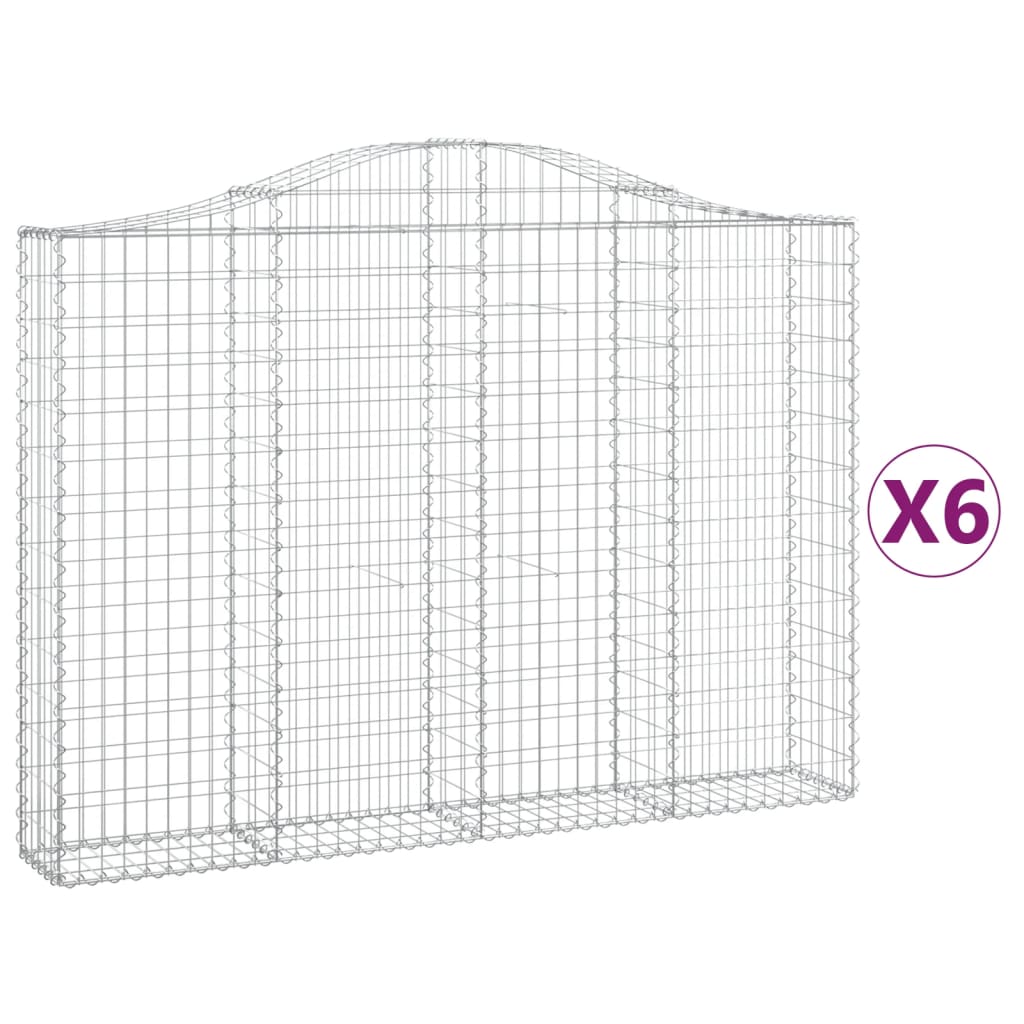 Vidaxl Schans Körbe 6 ST Gewölbe 200x30x140 160 cm Eisen