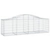 Vidaxl Schans Körbe 2 ST Gewölbte 200x50x60 80 cm verzinktes Eisen