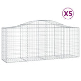 Vidaxl Schans Körbe 5 ST Gewölbe 200x50x80 100 cm verzinktes Eisen - afbeelding 2