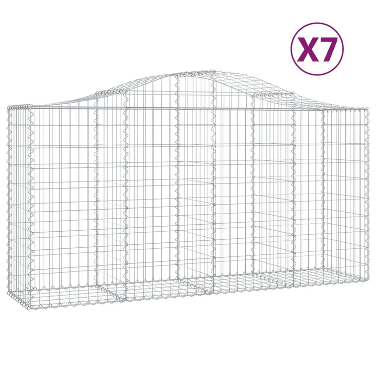 Vidaxl Schans Körbe 7 ST Gewölbe 200x50x100 120 cm Eisen