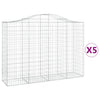Vidaxl Schans Körbe 5 ST Gewölbe 200x50x140 160 cm Eisen